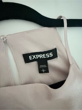 Express Halter Midi Dress Blush Pink